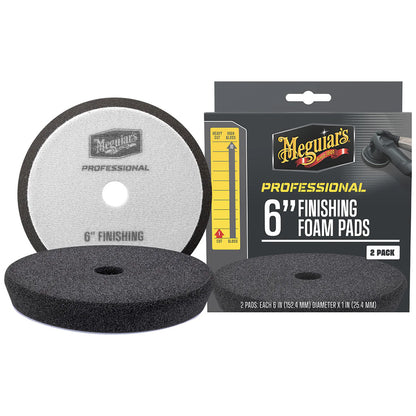 Meguiar's Professional 6" Foam Finishing Pads, 2-Pack for High Gloss