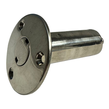 TACO Marine Stainless Steel Twist Lock Base for J-Lock Sunshade, 15-Degree