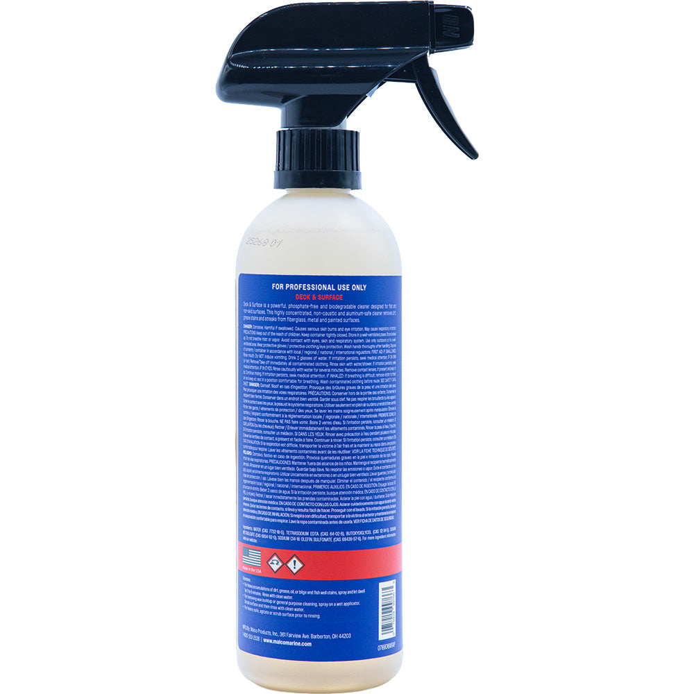 Malco Deck & Surface Spray All Purpose Cleaner, 16oz Concentrate