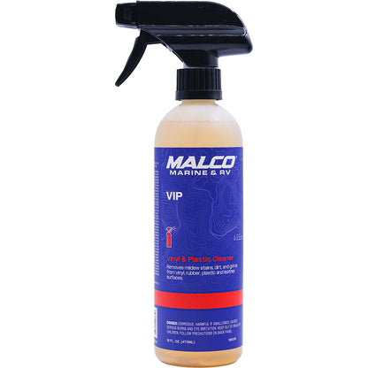 Malco Marine VIP Vinyl & Plastic Cleaner, 16oz – Film-Free Finish