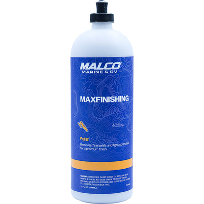 Malco Marine MaxFinishing Polish, 32oz – All-in-One Swirl Remover