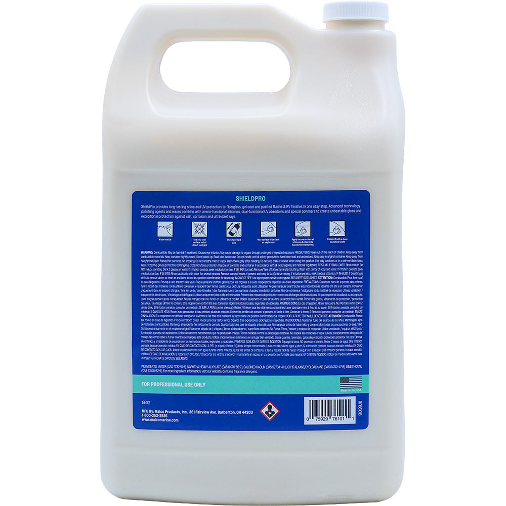 Malco ShieldPro UV Crème Wax, 1 Gallon – Long-Lasting Marine Protection