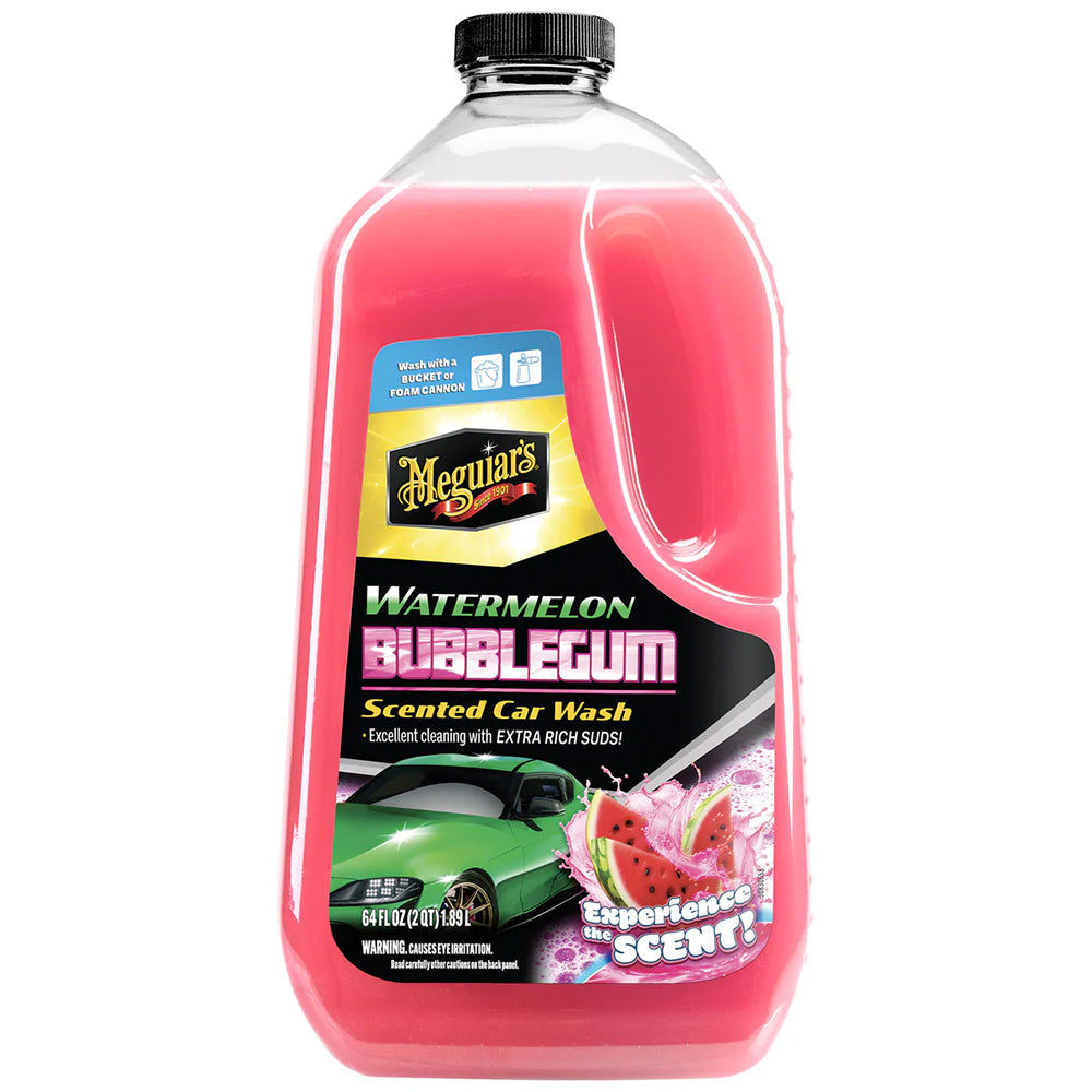 Meguiar's Watermelon Bubblegum Scented Car Wash, 64oz Concentrate, pH Neutral