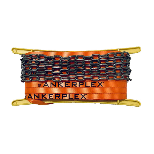 Ankerplex AFL25 Flat Anchor Line with 9 ft. Galvanized Chain and Storage Reel