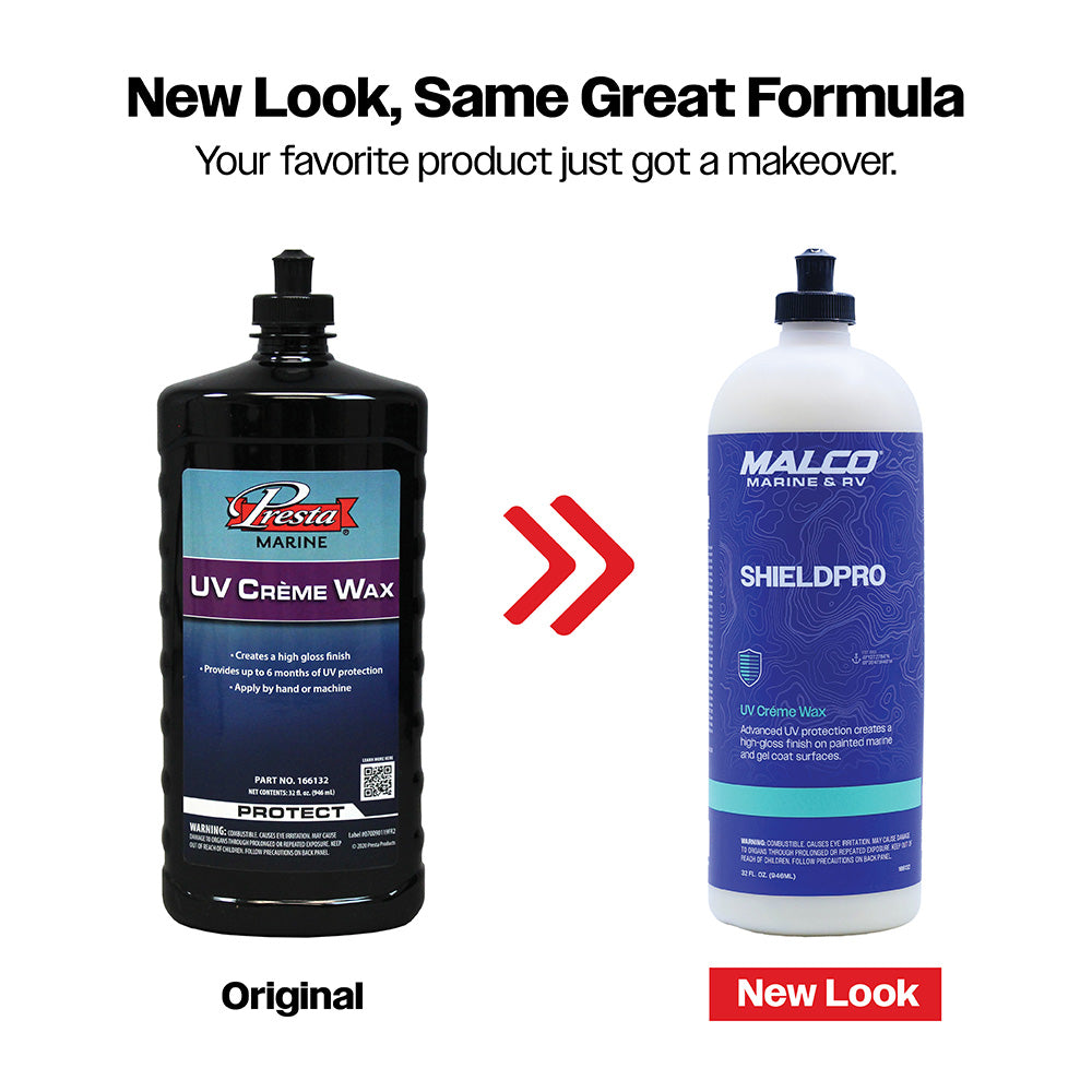 Malco Marine ShieldPro UV Crème Wax, 32oz – Up to 6 Months Protection