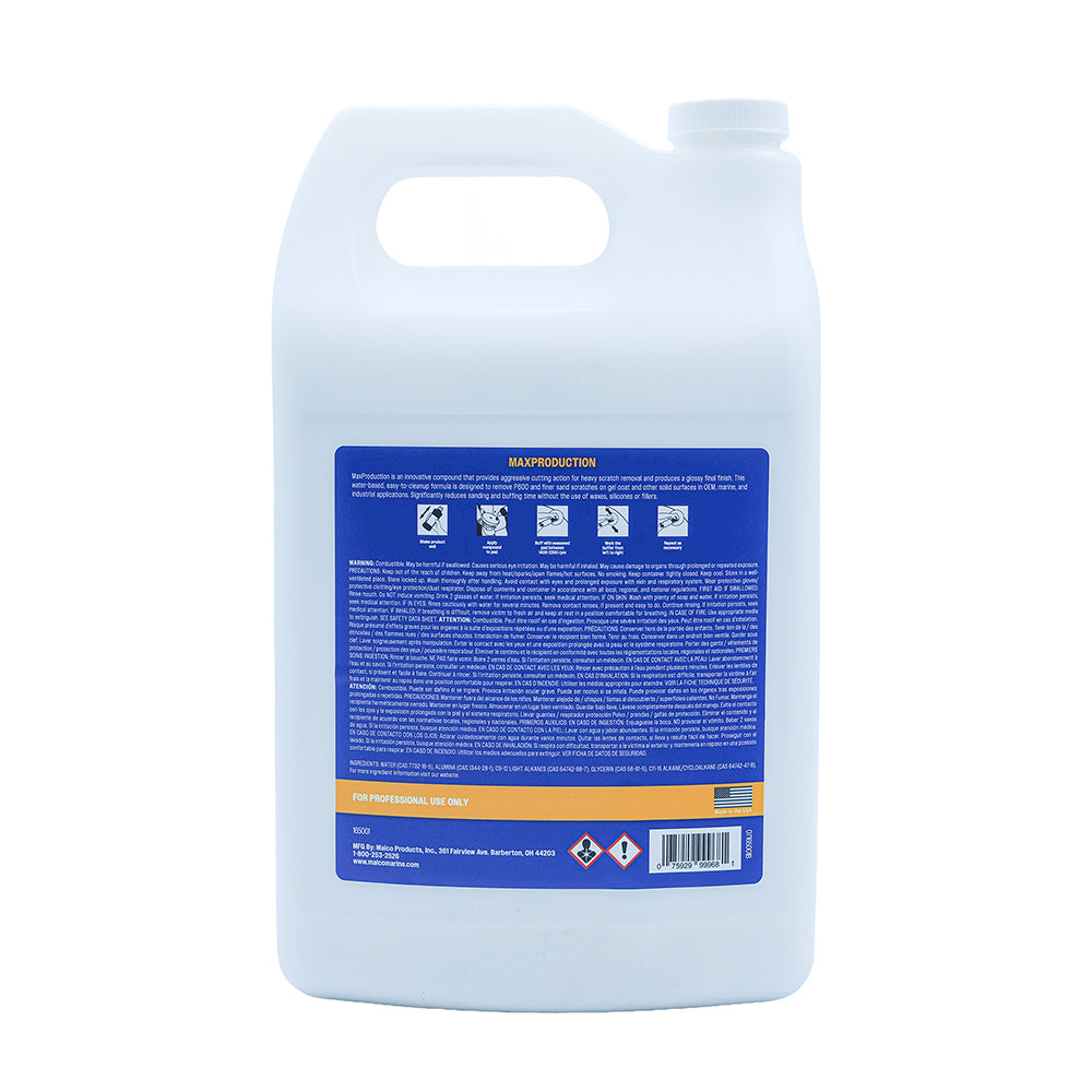 Malco MaxProduction Compound, 1 Gallon – Water-Based & Silicone-Free