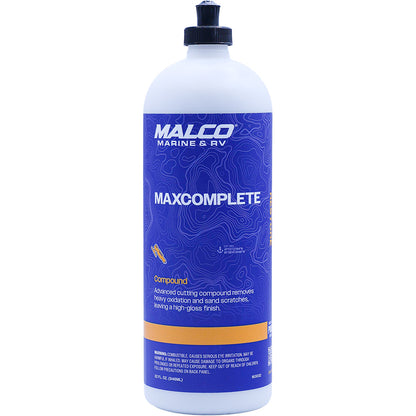 Malco MaxComplete Compound, 32oz – One-Step Marine & Automotive Restoration