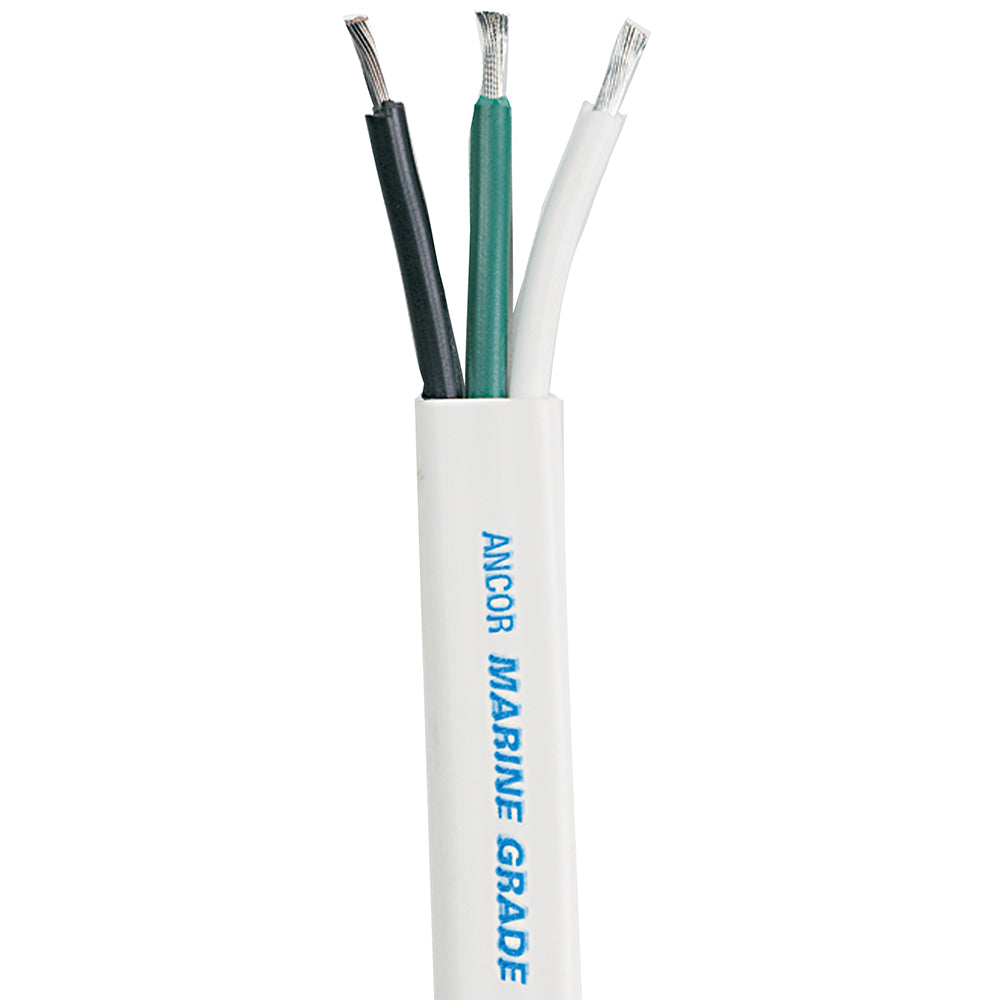 Ancor Marine Grade White Triplex Cable, 12/3 AWG, Sold by the Foot