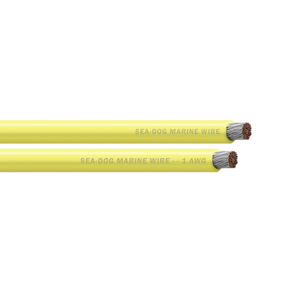 Sea-Dog 1 AWG Battery Cable, Yellow, 25 ft.
