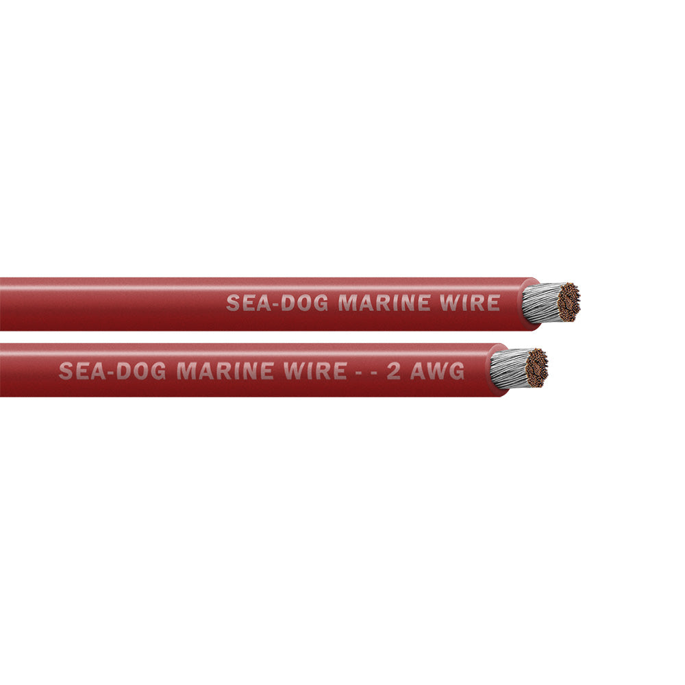 Sea-Dog 2 AWG Red Marine Battery Cable, 25 ft – UL Listed, Made in USA