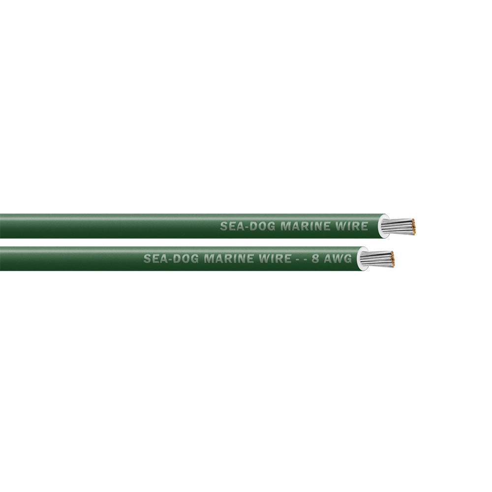 Sea-Dog 8 AWG Green Primary Marine Wire, 25' – UL Listed & ABYC Compliant