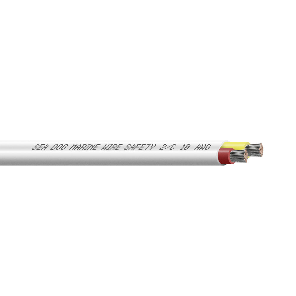 Sea-Dog 10/2 AWG Flat Duplex Marine Safety Wire, Red/Yellow, 100 ft.