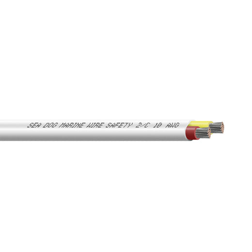 Sea-Dog 10/2 AWG Flat Duplex Marine Safety Wire, Red/Yellow, 100 ft.