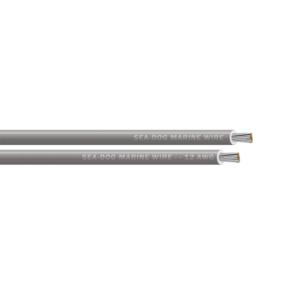 Sea-Dog 12 AWG Grey Tinned Copper Primary Wire, 100 ft.