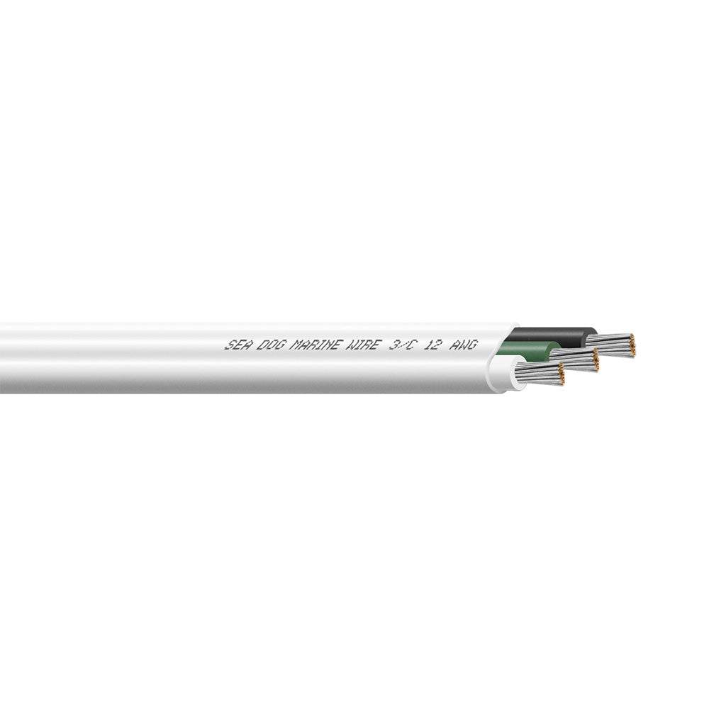 Sea-Dog 12/3 AWG Flat Triplex Marine Wire, 25 ft.