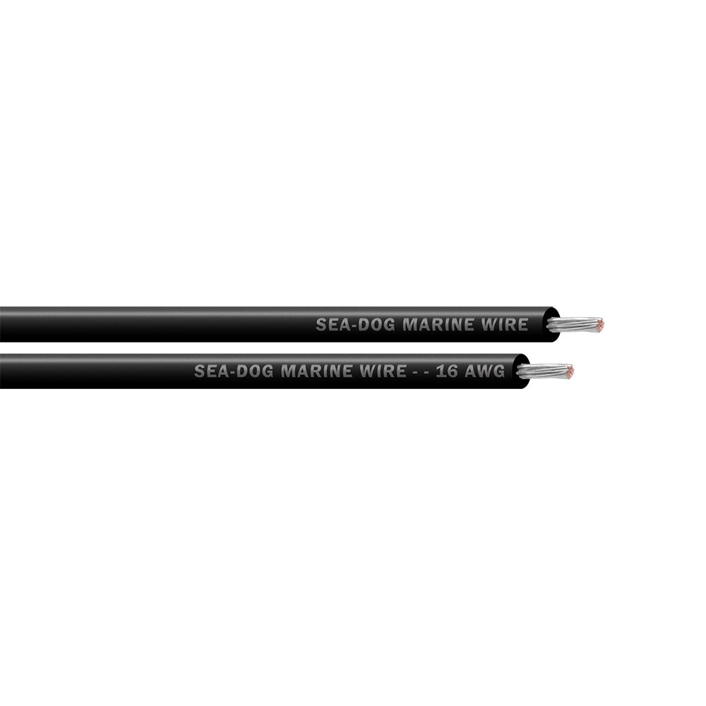 Sea-Dog 8016010 16 AWG Black Primary Wire, 25 Feet