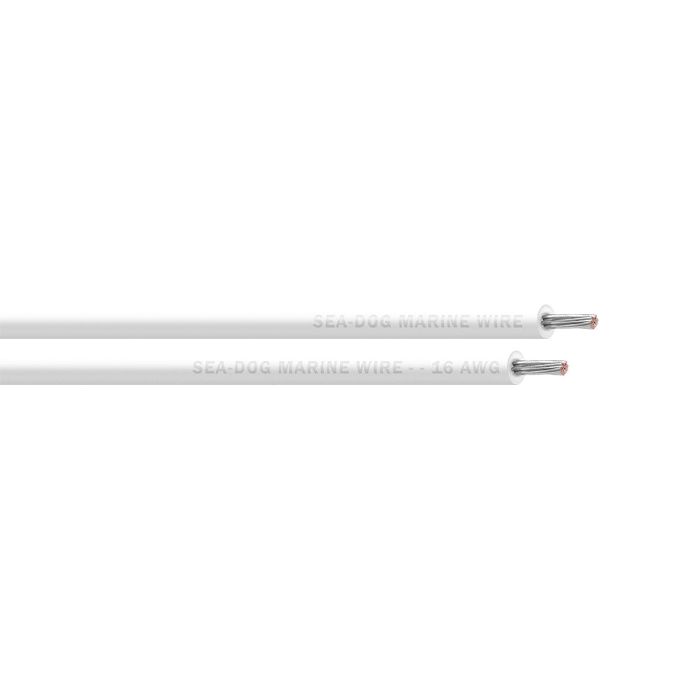 Sea-Dog 16 AWG White Primary Marine Wire, 25 ft. – UL Listed, Made in USA
