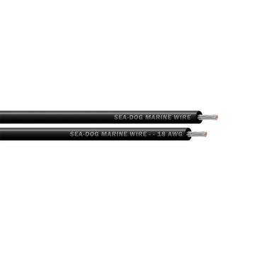 Sea-Dog 18 AWG Black Primary Marine Wire, 25' – UL Listed, Made in USA