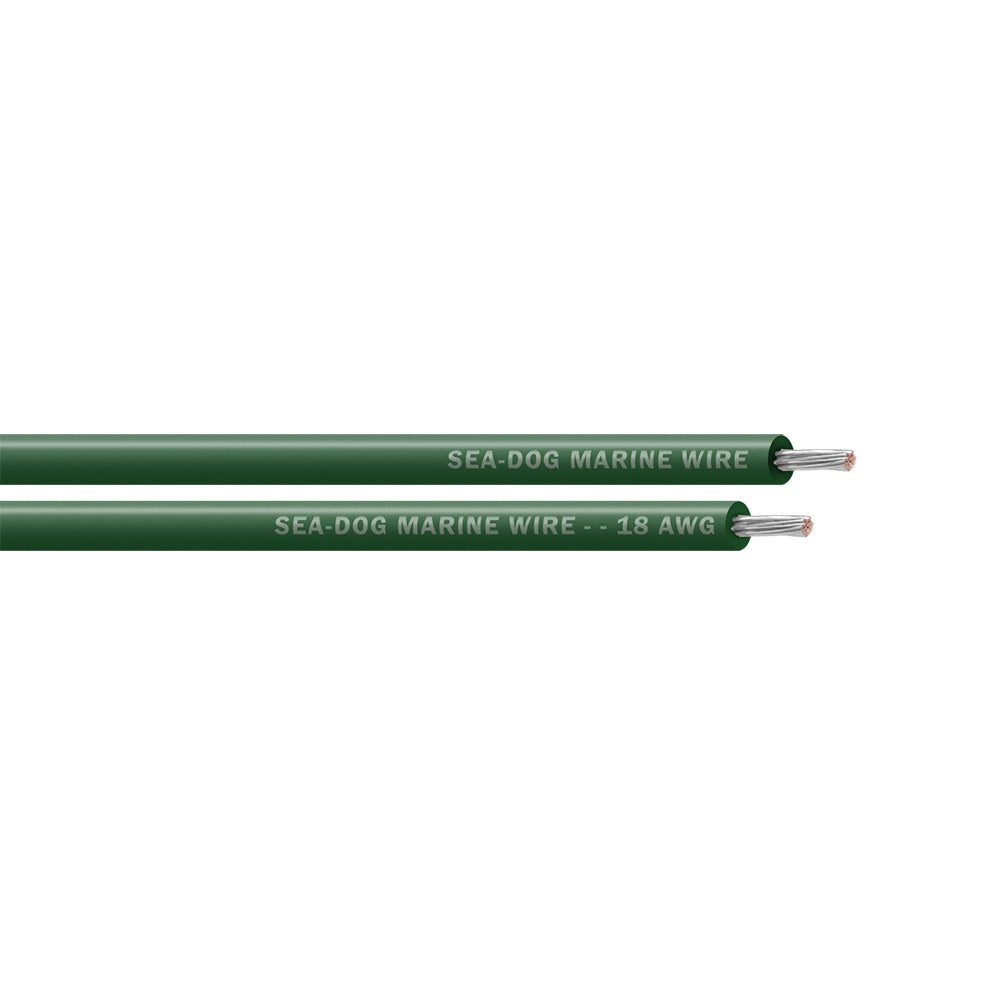 Sea-Dog 18 AWG Green Primary Marine Wire, 100 ft. – UL Listed, Made in USA
