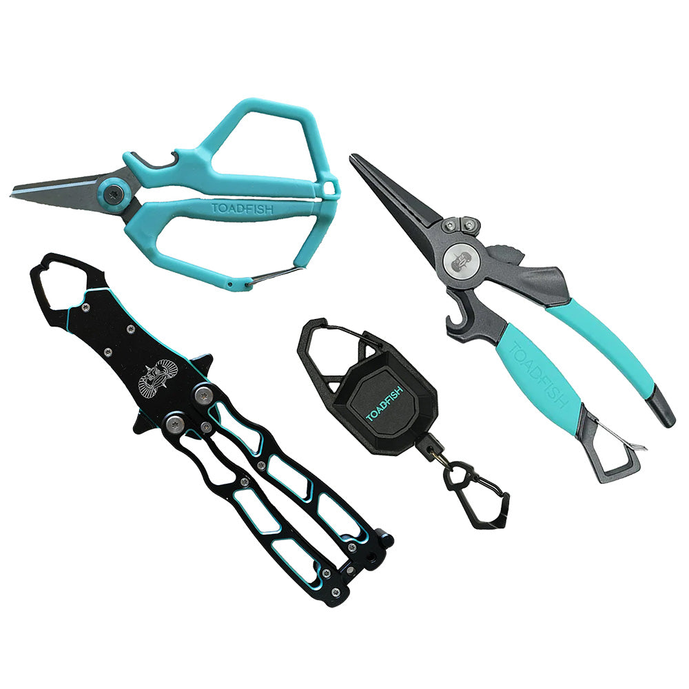 Toadfish Inshore Essentials Tool Kit with Elite Pliers & Braid Scissors