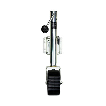 Powerwinch Saltwater Series 1500lb Manual Bolt-On Trailer Jack, Wide Single Wheel