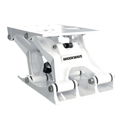 Shockwave Seats S5-AL Suspension Base, White – Up to 300 lbs Capacity