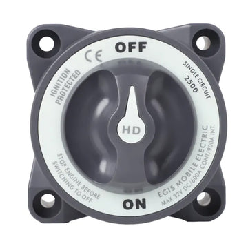 Egis Mobile Electric HD-Series 2500B 600A Battery Switch On/Off, IP66