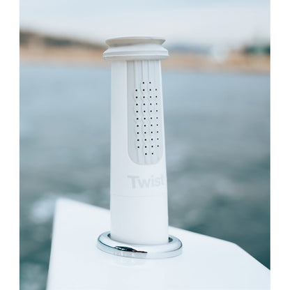 Whale Marine Twist MK2 Deck Shower Mixer, White – UV Resistant & Retrofittable
