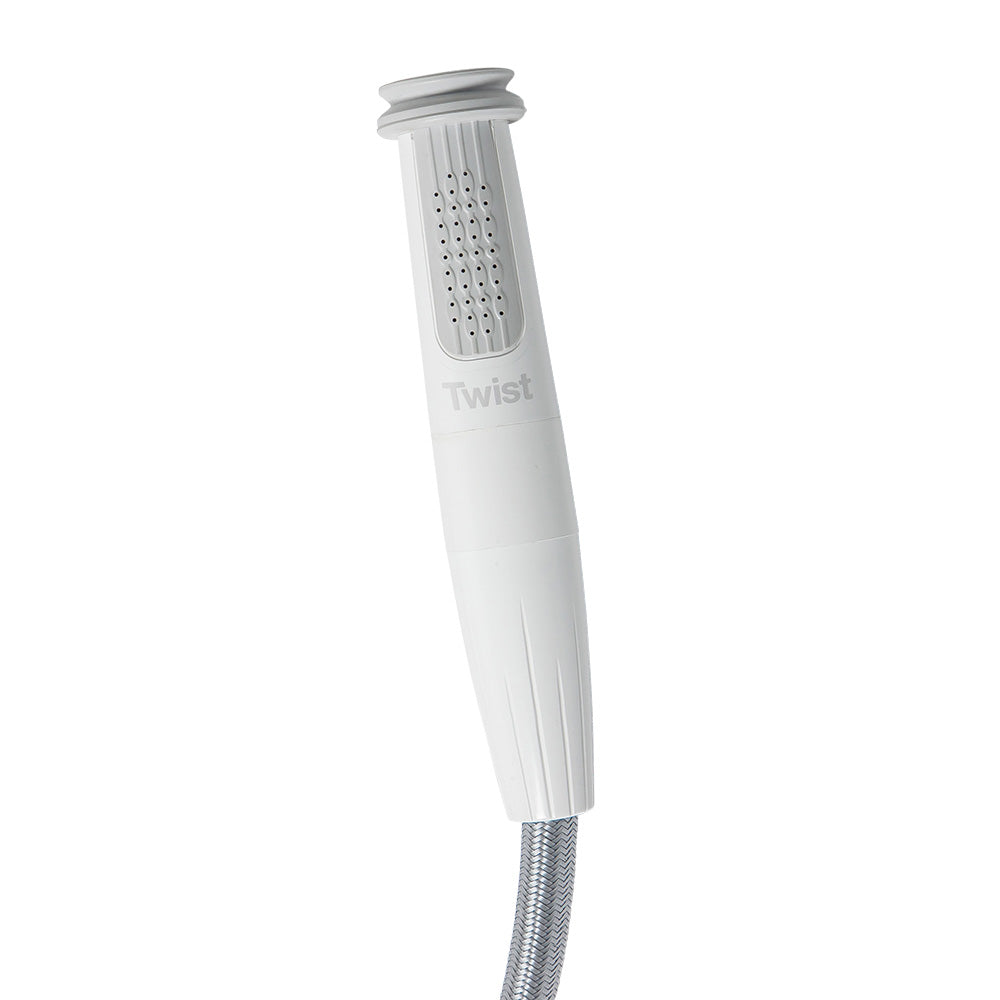 Whale Marine Twist MK2 Deck Shower Mixer, White – UV Resistant & Retrofittable