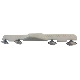 Deep Blue Marine 18" Acrylic Lure Rack, 54 Holes, Suction Mount – White