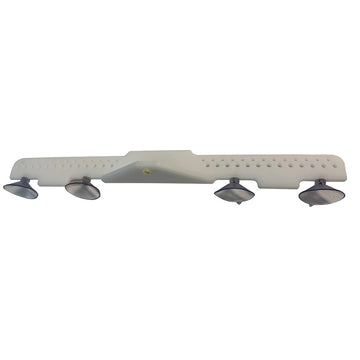 Deep Blue Marine 18" Acrylic Lure Rack, 54 Holes, Suction Mount – White