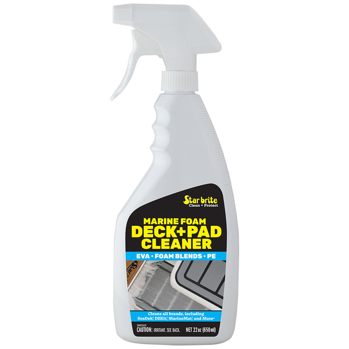 Star brite Marine Foam Deck + Pad Cleaner, 22 oz – Non-Acidic, Made in USA
