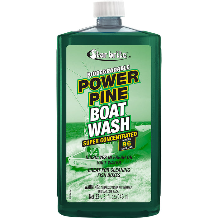 Star brite Power Pine Boat Wash, Concentrated Marine Formula – 32 oz