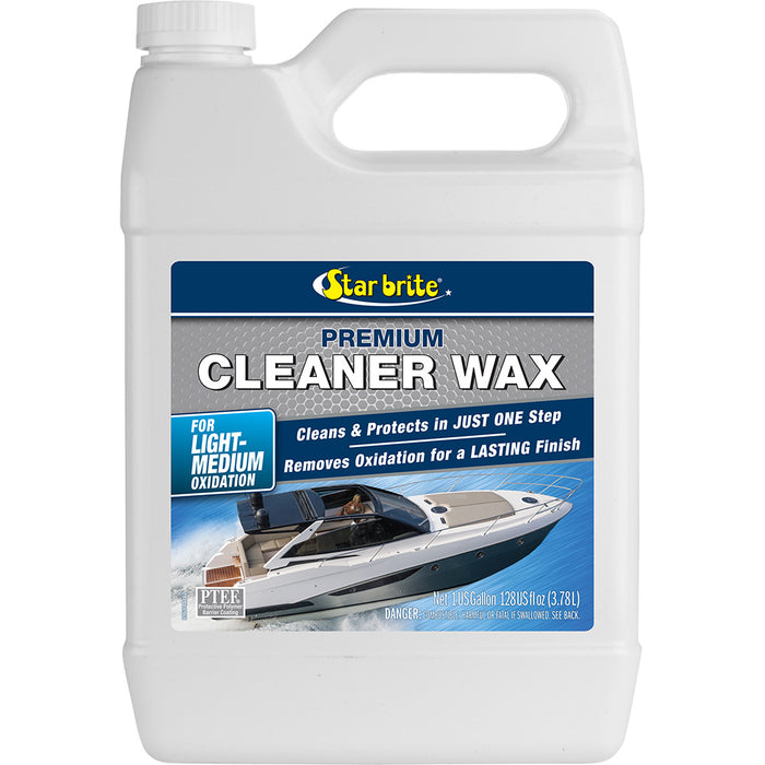 Star brite Premium One-Step Heavy Duty Cleaner Wax with PTEF, 1 Gallon
