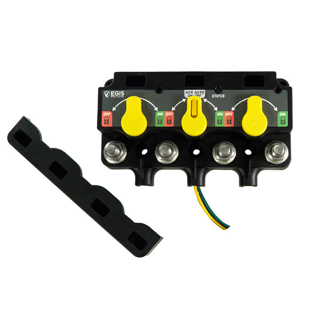 Egis Mobile Electric XD Series Triple Flex 2 Relay/VSR/Relay with Knobs, 12 P DT