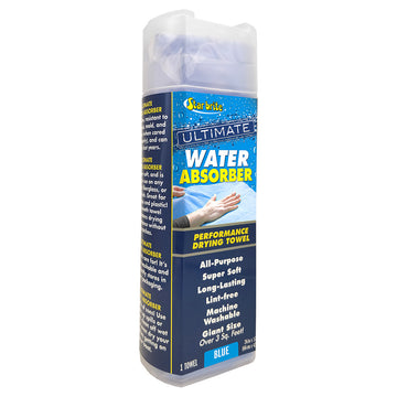 Star brite Ultimate Water Absorber Drying Towel, Blue, 26 x 17 in.