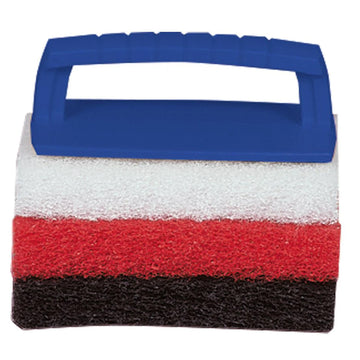 Star brite Multi-Texture Scrub Pad Kit with Interchangeable Handle, 3-Pad Set