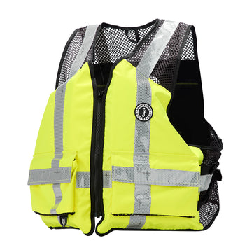 Mustang Survival Hi-Vis Industrial Mesh Vest, USCG Type III/ANSI Class 1