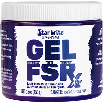 Star brite GEL FSR Xtreme Fiberglass Stain Remover, 16 oz – No-Sanding Formula