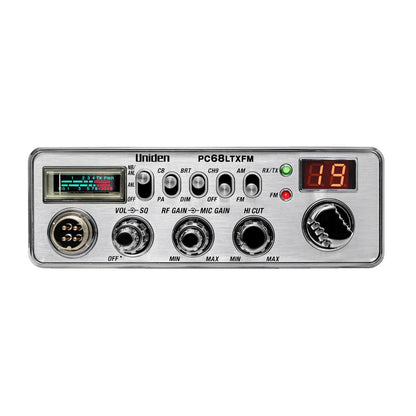 Uniden PC68LTXFM Bearcat AM/FM 40-Channel CB Radio with Microphone & Mount