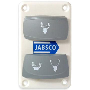 Jabsco Dual Rocker Switch Panel for Quiet Flush & Designer Toilets