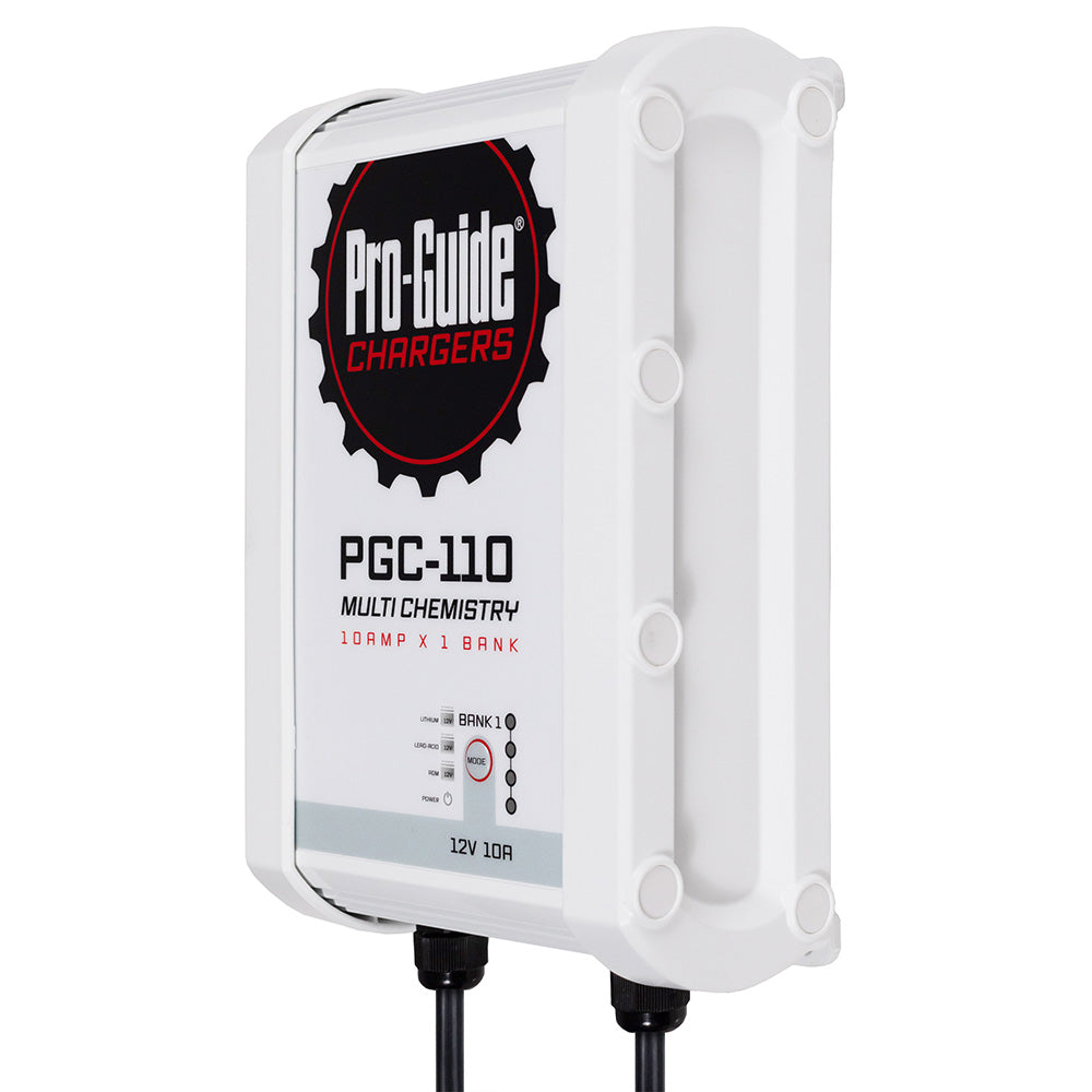 Pro-Guide PGC-110 1-Bank On-Board Battery Charger, 12V 10A – IP68 Waterproof
