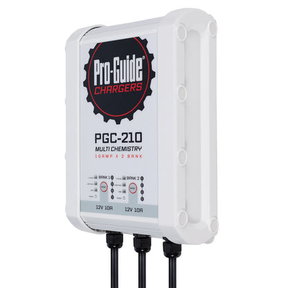 Pro-Guide PGC-210 2-Bank On-Board Battery Charger, 12V 10A - IP68