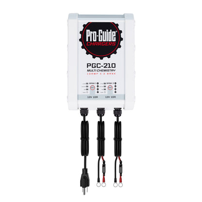 Pro-Guide PGC-210 2-Bank On-Board Battery Charger, 12V 10A - IP68