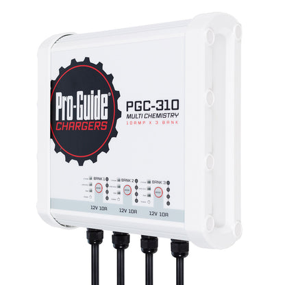 Pro-Guide PGC-310 3-Bank On-Board Battery Charger, 12V 30A – 4-Year Warranty