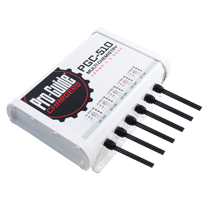 Pro-Guide Batteries PGC-510 5-Bank On-Board Charger, 12V 40A – IP68 Rated