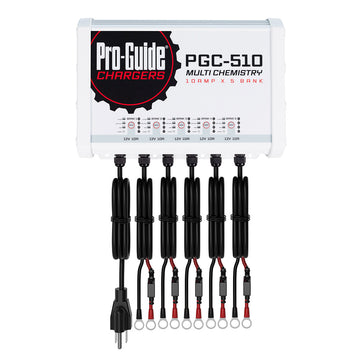 Pro-Guide Batteries PGC-510 5-Bank On-Board Charger, 12V 40A – IP68 Rated