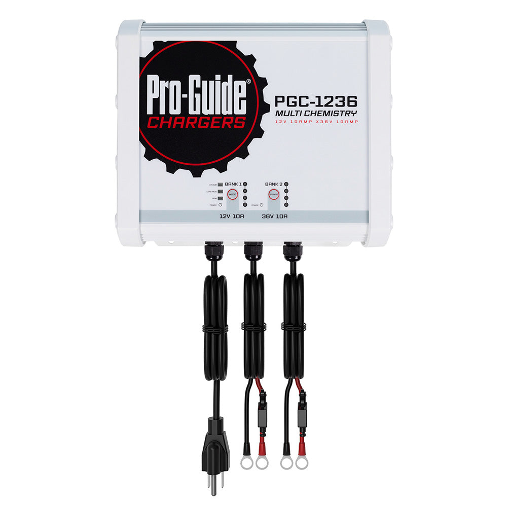 Pro-Guide PGC-1236 2-Bank On-Board Battery Charger, 12V/36V, 20-Amp