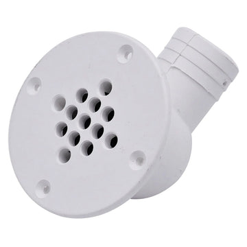 T-H Marine 90-Degree Cockpit Scupper Drain, White – 1½" Hose