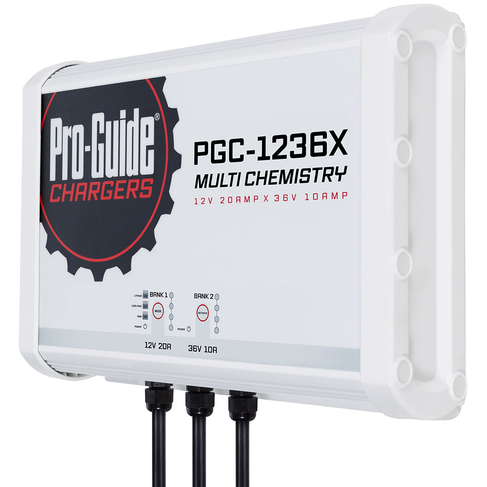 Pro-Guide PGC-1236X 2-Bank On-Board Battery Charger, 12V/36V 30A, IP68